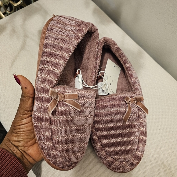 Pink Velour Full Slippers - Picture 7 of 7